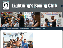 Tablet Screenshot of lightningsyouthathleticclub.com